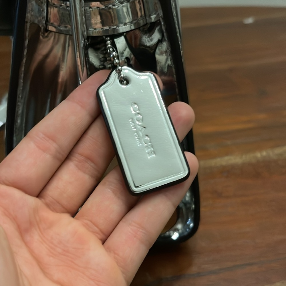 Coach Metallic Silver Crossbody Bag - Picture 10 of 16